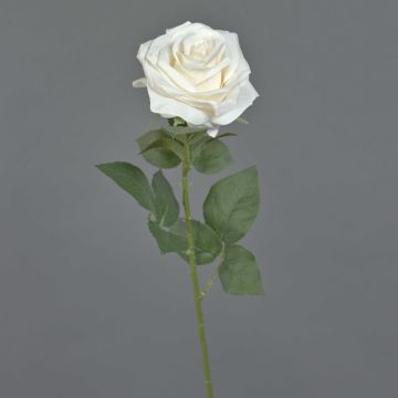 Artificial rose KAILIN, cream, 26"/65cm