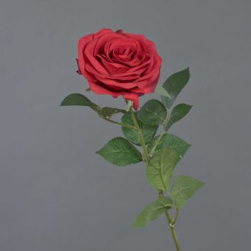 Artificial rose KAILIN, red, 26"/65cm