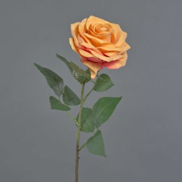 Artificial rose KAILIN, orange, 26"/65cm