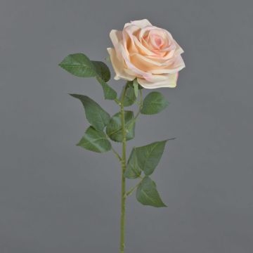 Artificial rose KAILIN, pink-cream, 26"/65cm