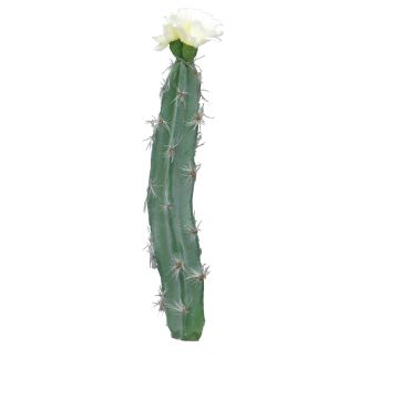 Artificial columnar cactus SHUNLI with flowers, spike, cream, 9"/23cm Artificial columnar cactus SHUNLI with flowers, spike, cream, 9"/23cm