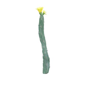 Artificial columnar cactus ANRAN with flowers, spike, yellow, 14"/35cm Artificial columnar cactus ANRAN with flowers, spike, yellow, 14"/35cm