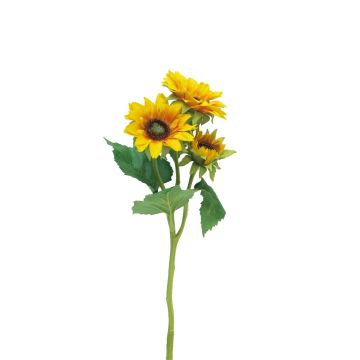Artificial sunflower branch LINGYAN, yellow, 14"/35cm Artificial sunflower branch LINGYAN, yellow, 14"/35cm