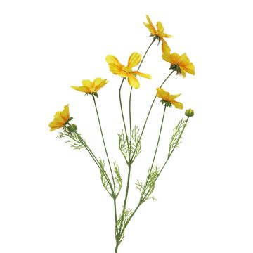 Artificial cosmos branch BAILING, yellow, 3ft/90cm