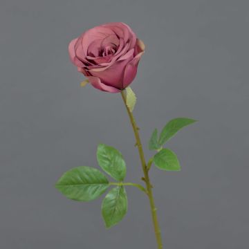 Artificial rose RUYUN, antique pink-green, 18"/45cm