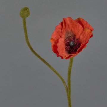 Artificial poppy YILAN, red, 24"/60cm