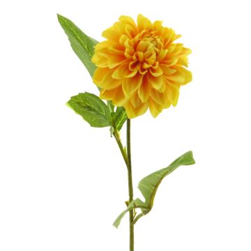Artificial dahlia WANRU, yellow-orange, 20"/50cm