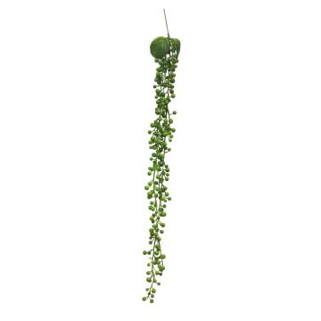 Artificial hanging Senecio FENGXI on spike, green, 24"/60cm