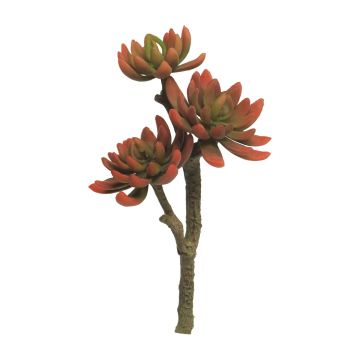 Artificial Echeveria elegans FEIFANG on spike, red-green, 12"/30cm Artificial Echeveria elegans FEIFANG on spike, red-green, 12"/30cm