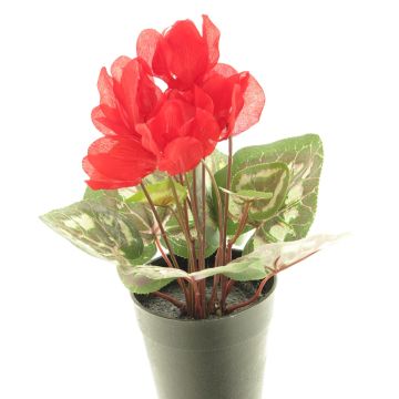 Artificial cyclamen XIAOGUO, red, 10"/25cm Artificial cyclamen XIAOGUO, red, 10"/25cm