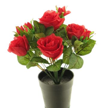 Artificial rose ZHIXIAO, red, 10"/25cm Artificial rose ZHIXIAO, red, 10"/25cm