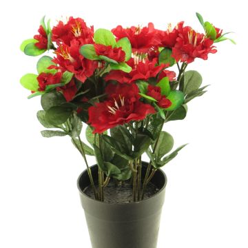 Artificial azalea JINGSHU, red, 10"/25cm