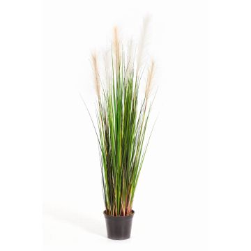 Fake wood small-reed KILIAN panicles, green-yellow-brown, 4ft/120cm
