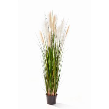 Fake wood small-reed KILIAN panicles, green-yellow-brown, 5ft/150cm