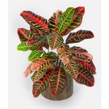 Artificial croton ANNUKKA on spike, multi-coloured, 30"/75cm Artificial croton ANNUKKA on spike, multi-coloured, 30"/75cm