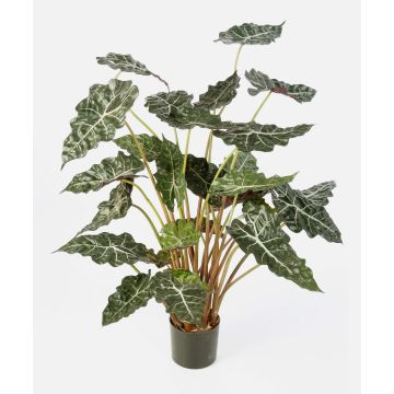 Artificial Alocasia Sanderiana SHIVA, green-white, 4ft/110cm