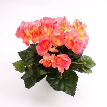 Silk begonia IVANA on spike, light pink, 8"/20cm, Ø1.2"-2"/3-5cm