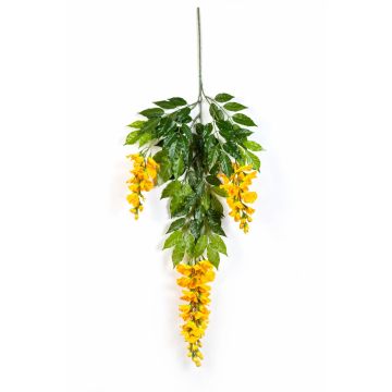 Artificial Wisteria LAUREN, with flowers, yellow, 33"/85cm