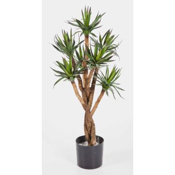 Fake agave AVAN real trunk, green, 28"/70cm