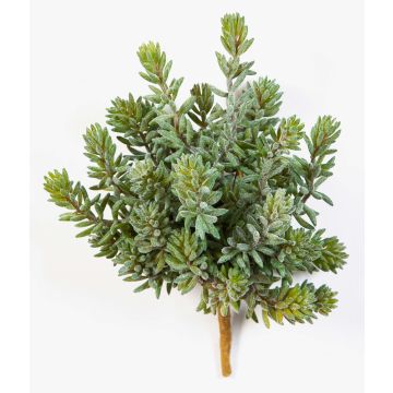 Artificial Sedum OLAVI on spike, green, 8"/20cm