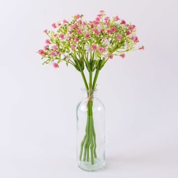 Artificial gypsophila bouquet CECILIA, pink, 12"/30cm, Ø6.7"/17cm