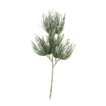 Decorative pine branch TANNAN, snowy, 14"/35cm