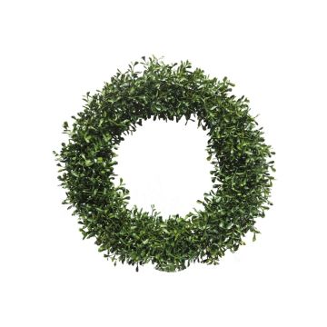 Artificial boxwood wreath FRITZ, crossdoor, Ø16"/40cm Artificial boxwood wreath FRITZ, crossdoor, Ø16"/40cm