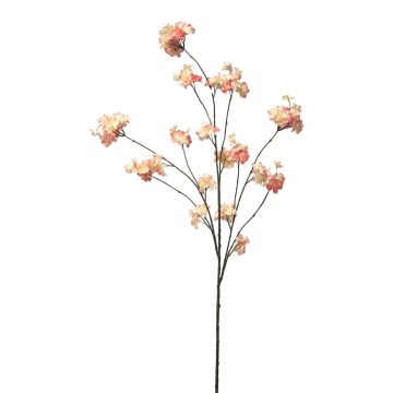 Artificial plum tree branch OUNALI with flowers, pink-cream, 4ft/125cm Artificial plum tree branch OUNALI with flowers, pink-cream, 4ft/125cm