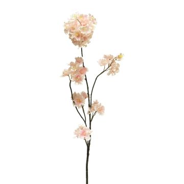 Artificial plum tree branch OUNALI with flowers, pink-cream, 33"/85cm Artificial plum tree branch OUNALI with flowers, pink-cream, 33"/85cm