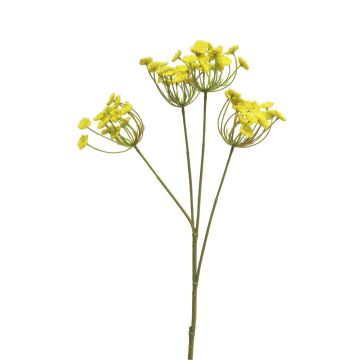 Artificial dill branch LITIAN, yellow, 28"/70cm