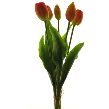 Artificial tulip LIBIA, orange-yellow, 14"/35cm Artificial tulip LIBIA, orange-yellow, 14"/35cm
