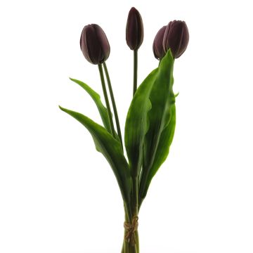 Artificial tulip LIBIA, purple, 14"/35cm Artificial tulip LIBIA, purple, 14"/35cm