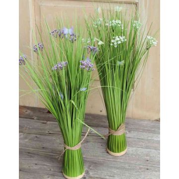 Artificial reed FINLAY, gypsophila, butterfly, white, 28"/70cm