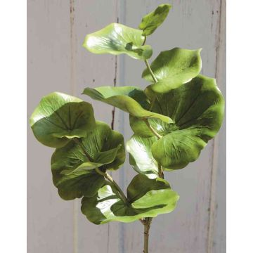 Plastic eucalyptus branch NUNO, green, 28"/70 cm