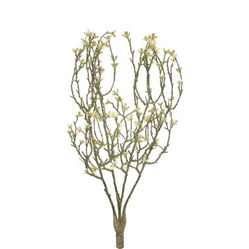 Decorative crown flower MANYAN on spike, white, 18"/45cm Decorative crown flower MANYAN on spike, white, 18"/45cm