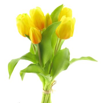 Artificial tulip bouquet LONA, yellow, 12"/30cm Artificial tulip bouquet LONA, yellow, 12"/30cm