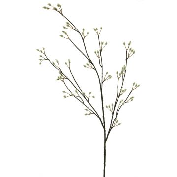 Decorative willow branch NAYONG with flowers, cream, 4ft/120cm Decorative willow branch NAYONG with flowers, cream, 4ft/120cm
