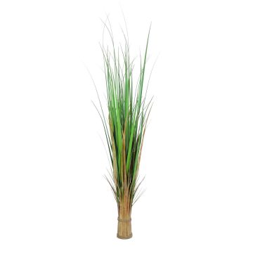 Plastic reed grass HEILY, green-brown, 5ft/150cm
