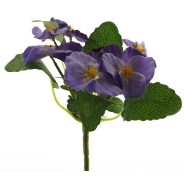 Artificial pansy flower FANGMU on spike, purple, 8"/20cm Artificial pansy flower FANGMU on spike, purple, 8"/20cm