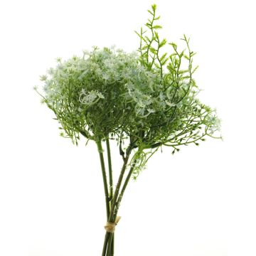 Artificial gypsophila bouquet WENMAN, blue-white, 12"/30cm