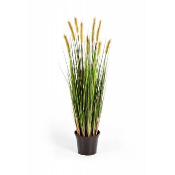 Fake foxtail grass FREDERIK with panicles, green-yellow, 3ft/90cm