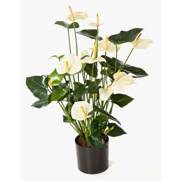 Artificial anthurium bush LEVANA, cream, 31"/80cm, Ø3.1"x4"/8x10cm Artificial anthurium bush LEVANA, cream, 31"/80cm, Ø3.1"x4"/8x10cm