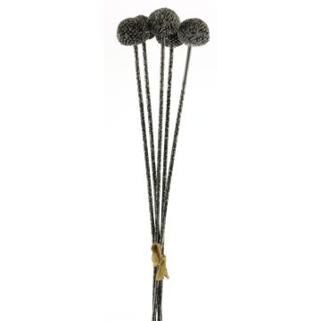 Artificial allium bunch ANSHUO, silver, 24"/60cm