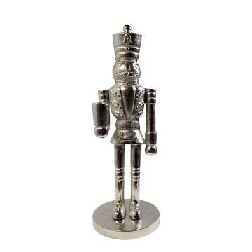 Nutcracker Decorative Figure RUNAR, silver, 12,5x15x41cm