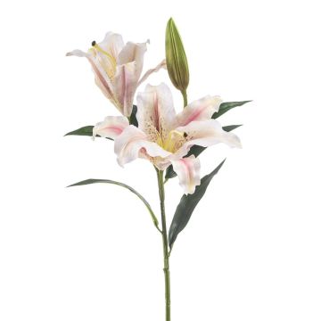 Artificial branch Tiger lily ALORA, yellow-fuchsia-white, 31"/80cm, Ø5.1"-8"/13-20cm