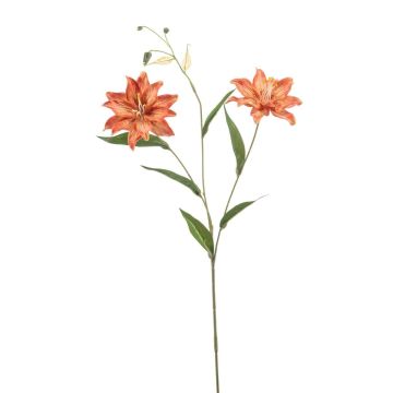 Artificial Tiger lily DUNKA, salmon, 70cm
