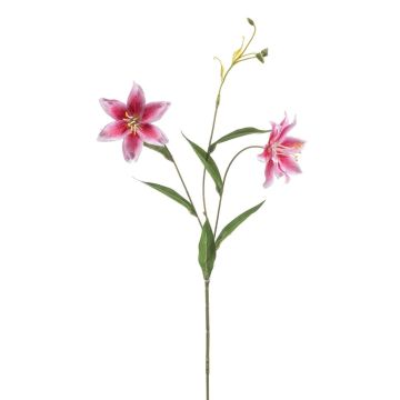 Artificial Tiger lily DUNKA, pink-fuchsia, 28"/70cm
