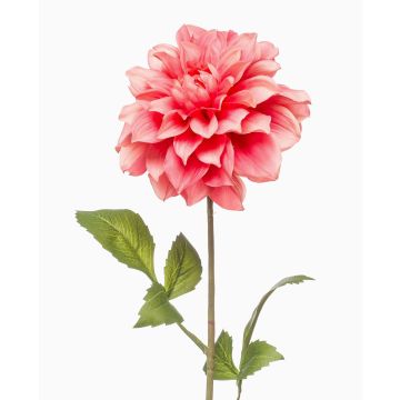 Artificial dahlia REFOLG, coral, 70cm