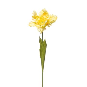 Artificial flower Parrot tulip ALISCHA, yellow, 28"/70cm