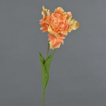 Artificial flower Parrot tulip ALISCHA, orange, 28"/70cm